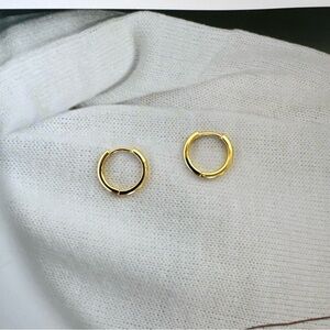 10mm Small Gold Hoop Earrings for Women